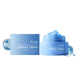 HOYGI Hyaluronic Moisturizing Capsule Cream Two-Component Mix-On-Use Hyaluronic Acid Long-Lasting Hydrating Soothing Repair Face Cream