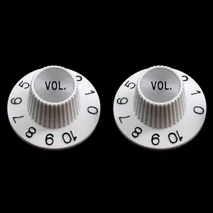 Allparts Witch Hat Volume Knobs (2 pcs)- White