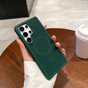 New Honeycomb Mesh Cooling Case for Samsung Galaxy S26 Ultra | Breathable & Premium Skin-Feel | Silicone for S23 FE, Matte for S22 | Shockproof & MagSafe Compatible | For S25 Ultra, S24+, S23 Ultra, S22 Series