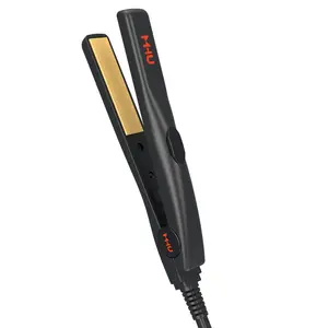 Portable 0.5" Mini Flat Iron | 180°C Fast Heat-up, 5.9ft Swivel Cord | Ideal for Ends, Fringes & Travel Portable 0.5" Mini Flat Iron | 180°C Fast Heat-up, 5.9ft Swivel Cord | Ideal for Ends, Fringes & Travel