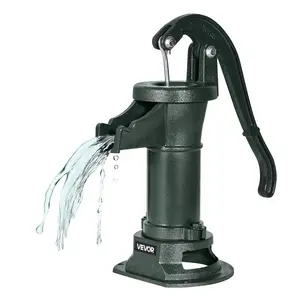 fathersdaygift  VEVOR Well Hand Pitcher Pump, 25 ft Maximum Lift, Antique Cast Iron Manual Hand Water Pump, NPT 1-1/4in Connection, Easy Installation, Old Fashioned for Outdoor Garden, Pond, Backyard, Farm, Green