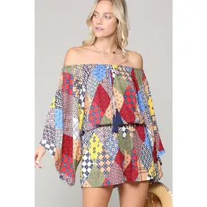 Sally T. Patchwork Romper