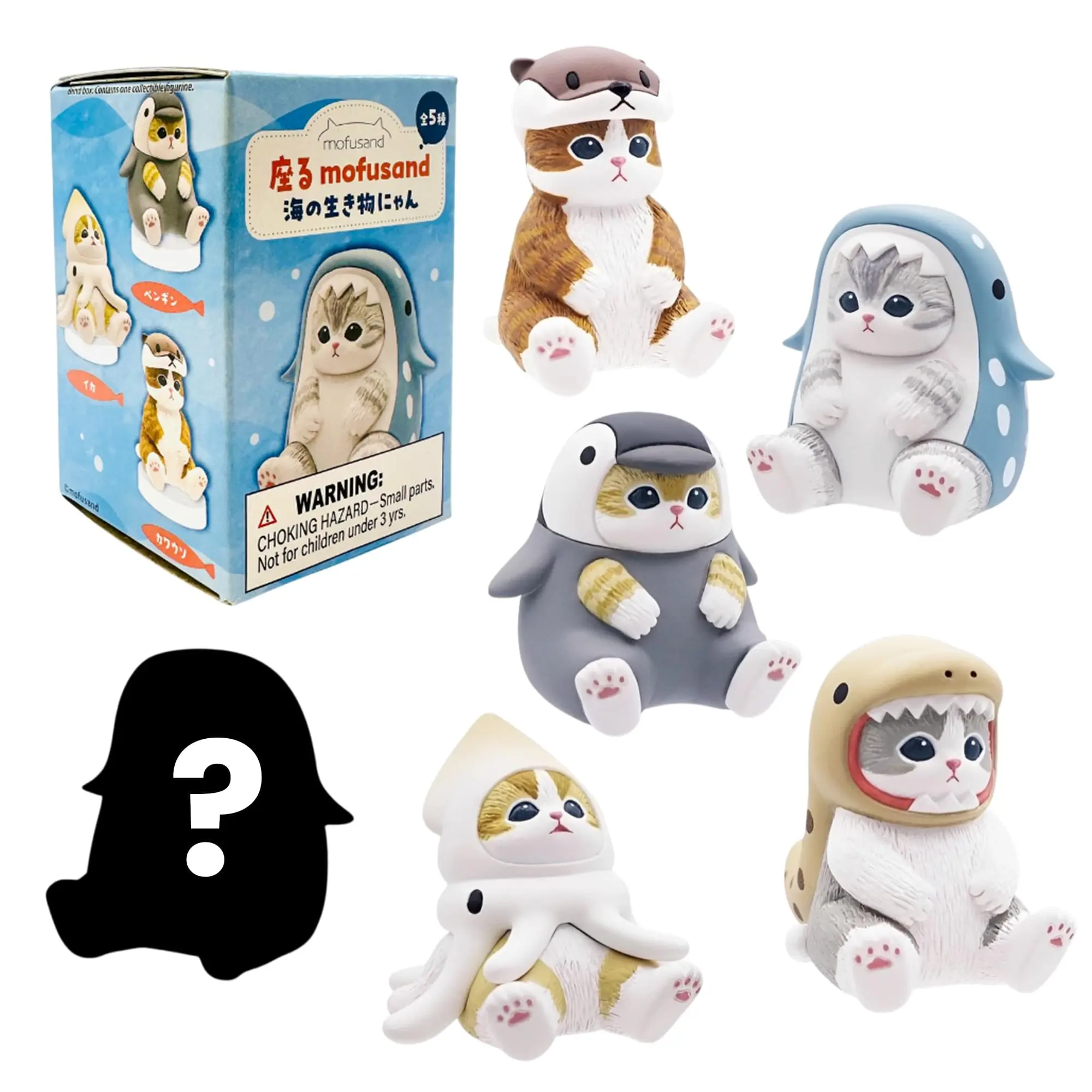 Mofusand Marine Life Meow Sitting Pose Blind Box Asst.