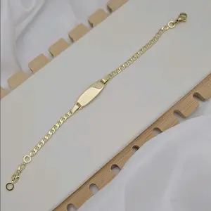 076 brazalete gold plated para niños unisex