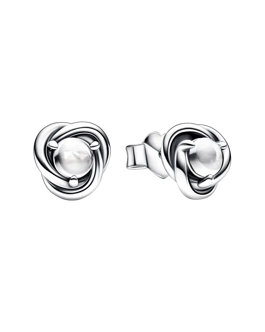 Pandora Moments Silver CZ Stud Earrings