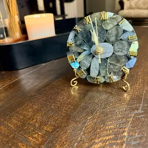Labradorite Clock w/Stand