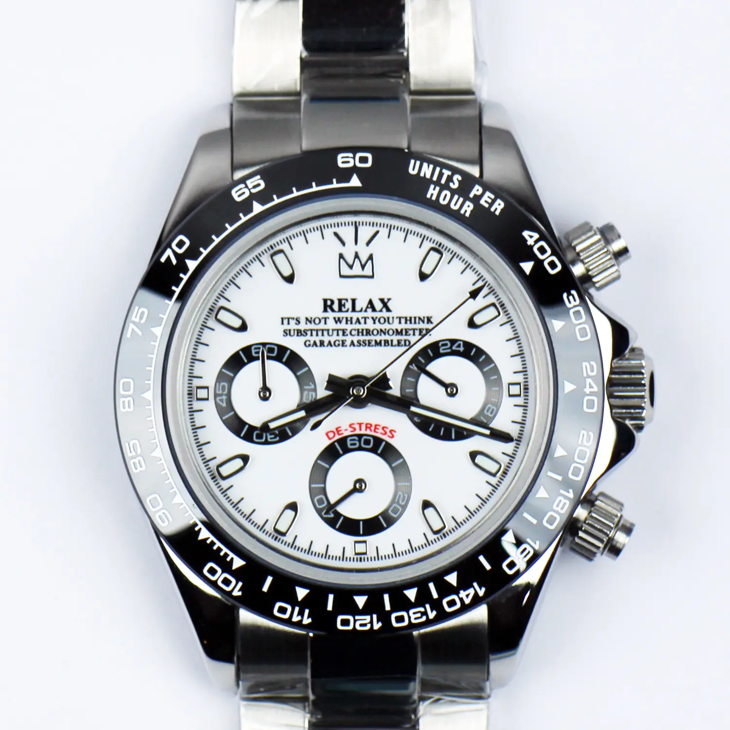 Relax De-Stress White Chronograph