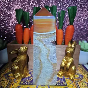 Carnelian Agate Amethyst Tower