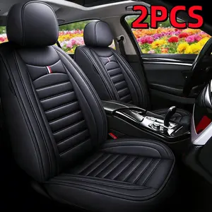 Stylish Upgrade 2PCS Best Waterproof & Wear-Resistant Leather Car Seat Covers 2026 for Enhanced Protection