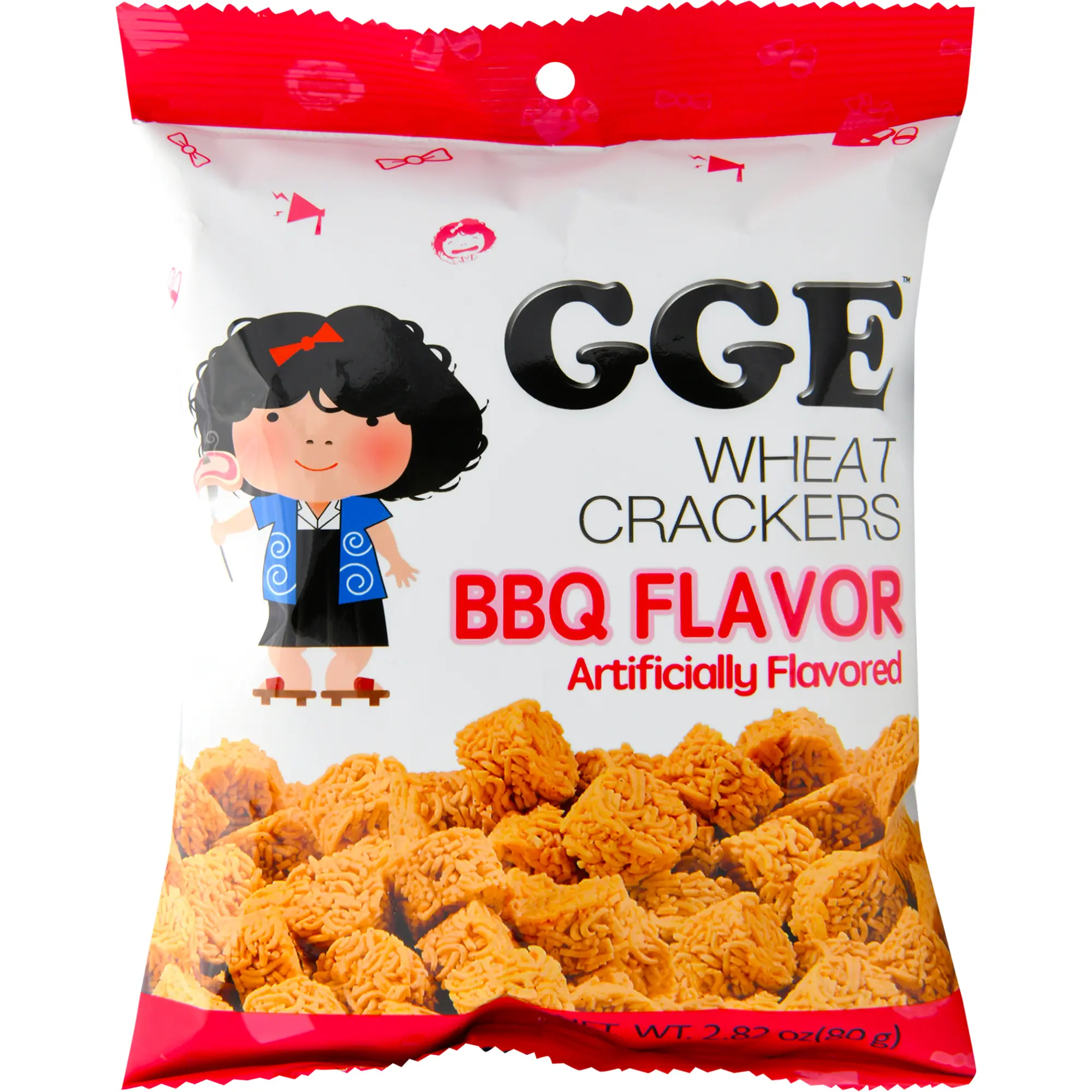 Wei Lih Japanese BBQ Wheat Crackers, 2.82oz Crispy Grain Snack with Rice Crisp Texture, Crunchy Flavorful Asian International Flavored Snack, Contains Soy, Crunchy Flavorful Snack, Flavored Snacks