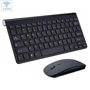 Mini Wireless Keyboard & Mouse Set Waterproof 2.4G for Mac Apple PC Computer with 1200 DPI Adjustable Precision Control and Durable Spill-Proof Design