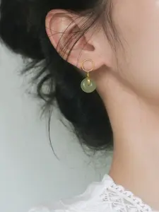 Elegant Resin Stone Earrings, Vintage Style Jewelry for All Seasons, Perfect Gift for Friends & Family, Daily Wear Accessories