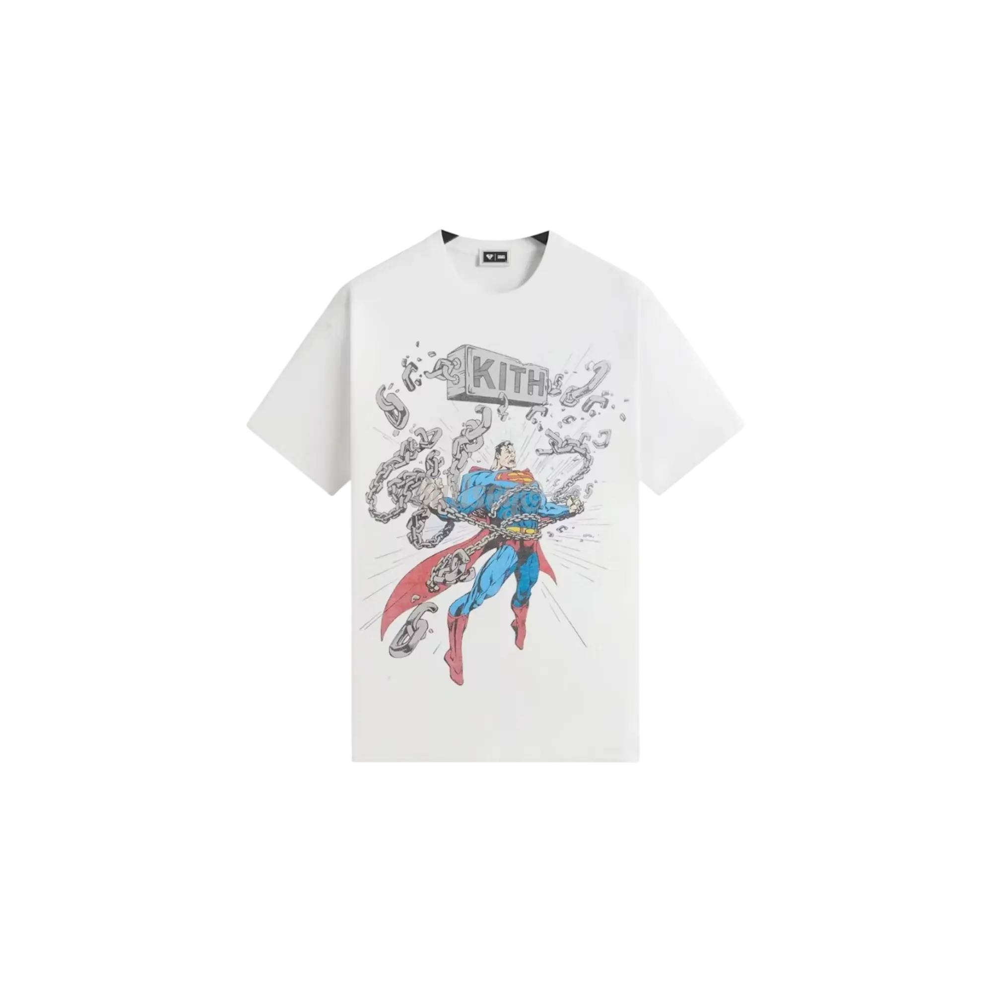 Kith x Superman Chains Vintage White T-Shirt