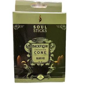 Black Ice Scent Backflow Incense Cones