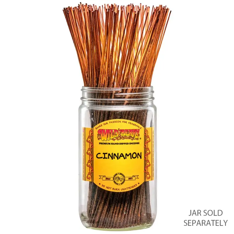 20-Pack Wild Berry Cinnamon Scent Traditional Incense Sticks, 11" Home Fragrance for Meditation & Mindfulness Rooms