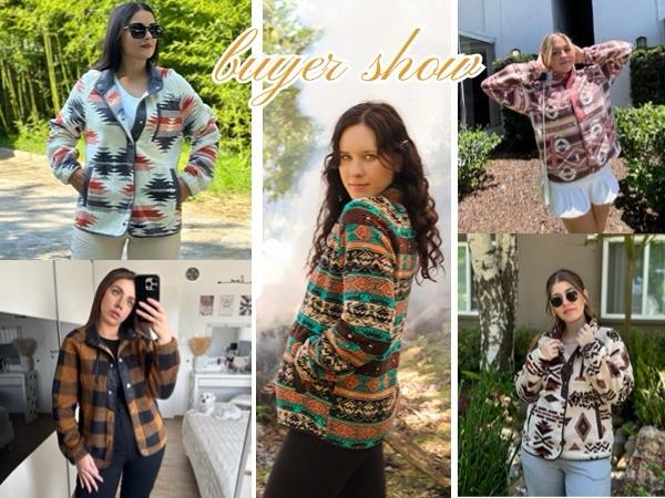 ZEAGOO Women's Cozy Fleece Jacket Western Aztec Print Button Down Coat with Pockets Casual Warm Outwear 2025 Winter Outerwear Outdoor ZEAGOO Women's Cozy Fleece Jacket Western Aztec Print Button Down Coat with Pockets Casual Warm Outwear 2025 Winter Outerwear Outdoor