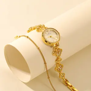 Four-leaf Clover Bracelet Women's Watch Elegant Lucky Four Leaf Clover Bracelets Quartz Watches Gift For Girls 2026 New High Quality Waterproof Wristwatch