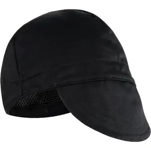 Reversible Welding Cap for Unisex, Washable Fireproof Fire Retardant Cotton Protective Welder Cap for Head Safety Protection When Welding, Black