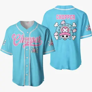 Anime Pokemon Tony Tony Chopper Baseball Jersey, Cartoon Jersey, Retro Trendy Anime Shirt, Stylish Jersey Outfit, Ideal Gift for Anime Lovers, movie Streetwear, Top Menswear