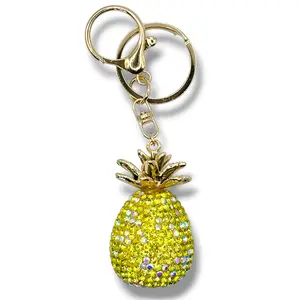 3D Rhinestone Pineapple Bag Charm/Keychain