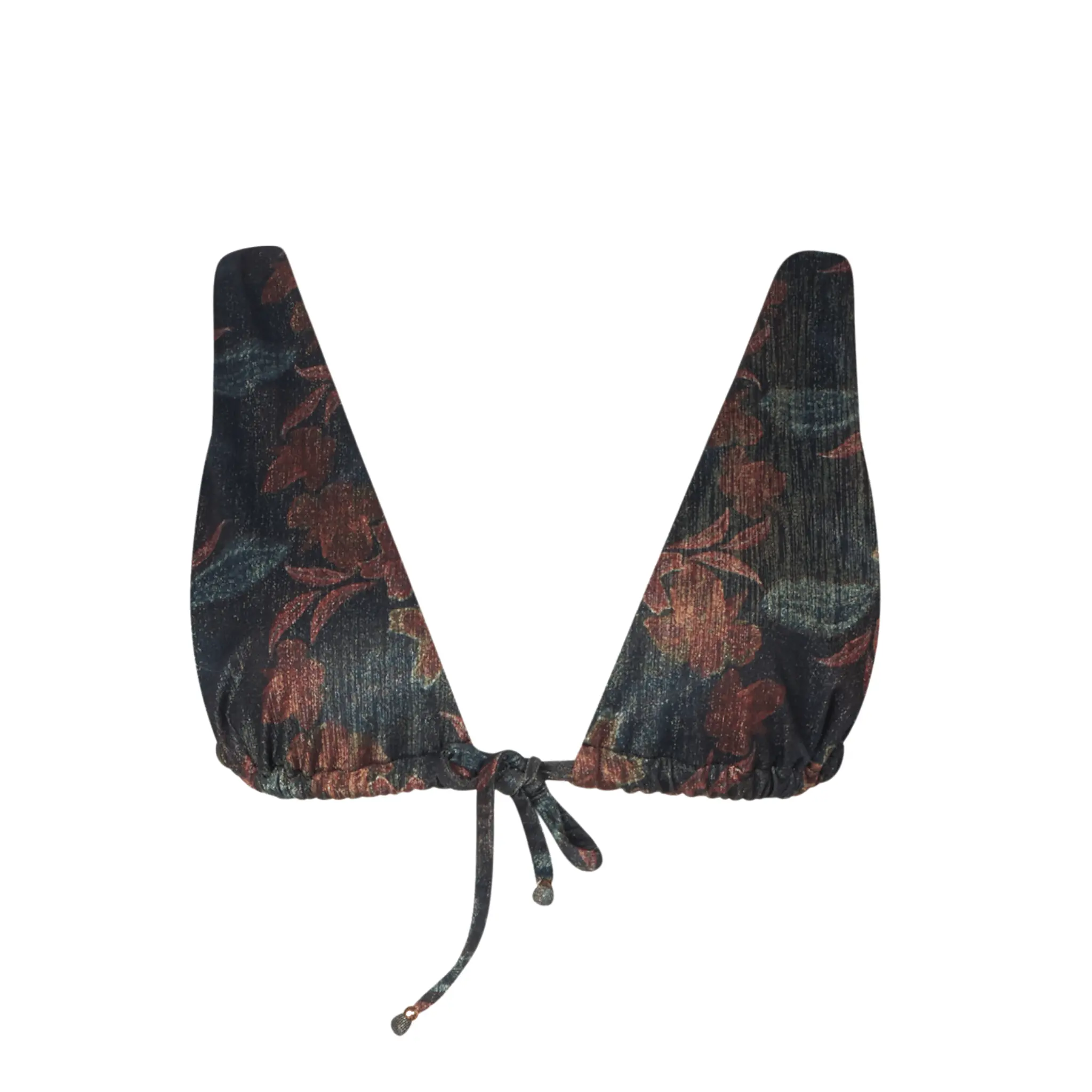 Selma Black Dore Triangle Bikini Top