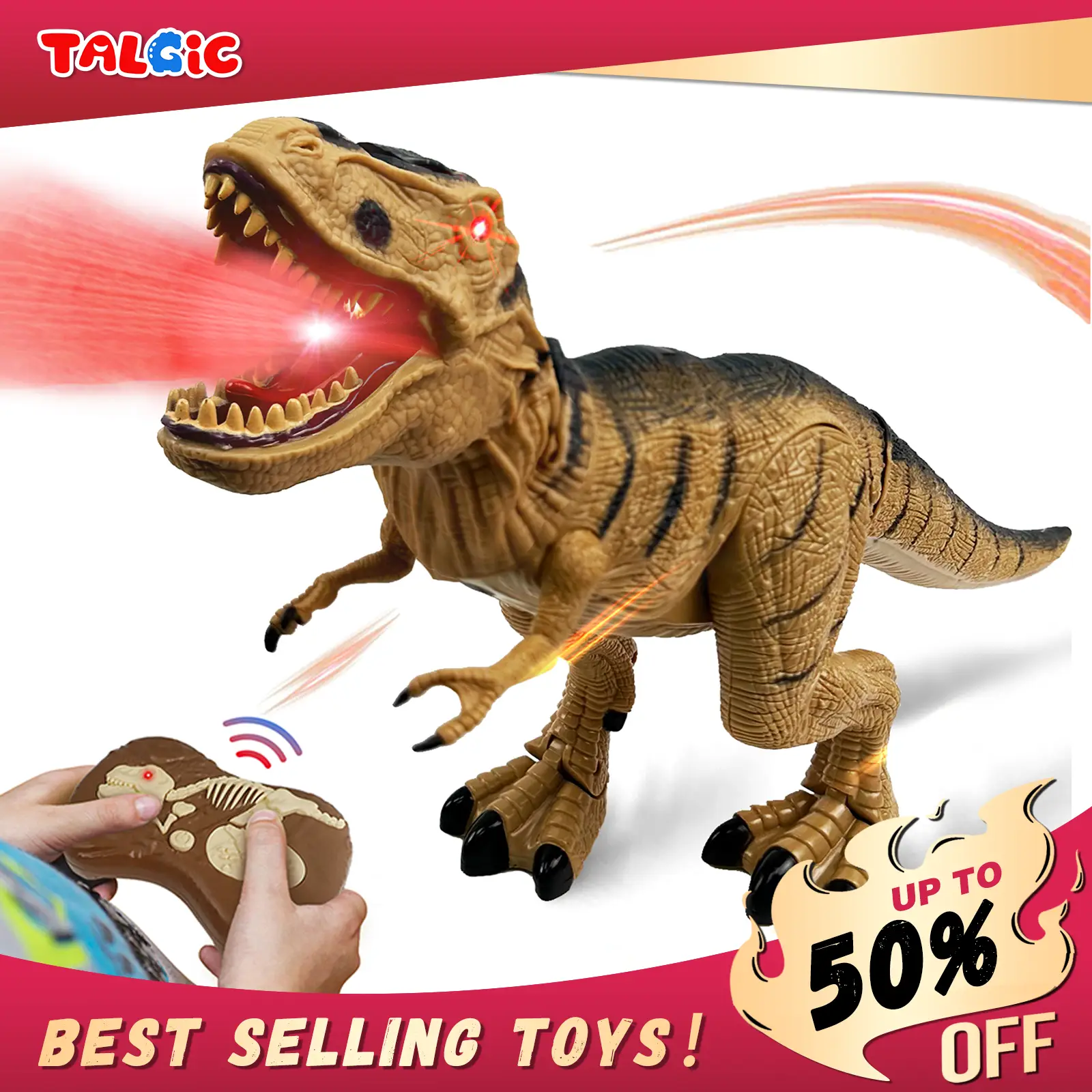 Remote Control Tyrannosaurus Interactive Animal Toy Ideal Birthday Present for kid