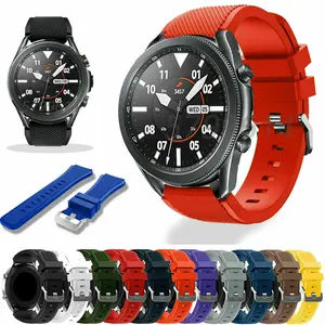 22mm Silicone Sport Strap For Samsung Galaxy Watch 3 45mm/46mm Watch Band