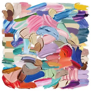 Color Palette Series Sticker, 50pcs/set Colorful Decorative Sticker, DIY Decals for Scrapbooking, Journaling, Water Bottle, Laptop, Car, Decal for Cars