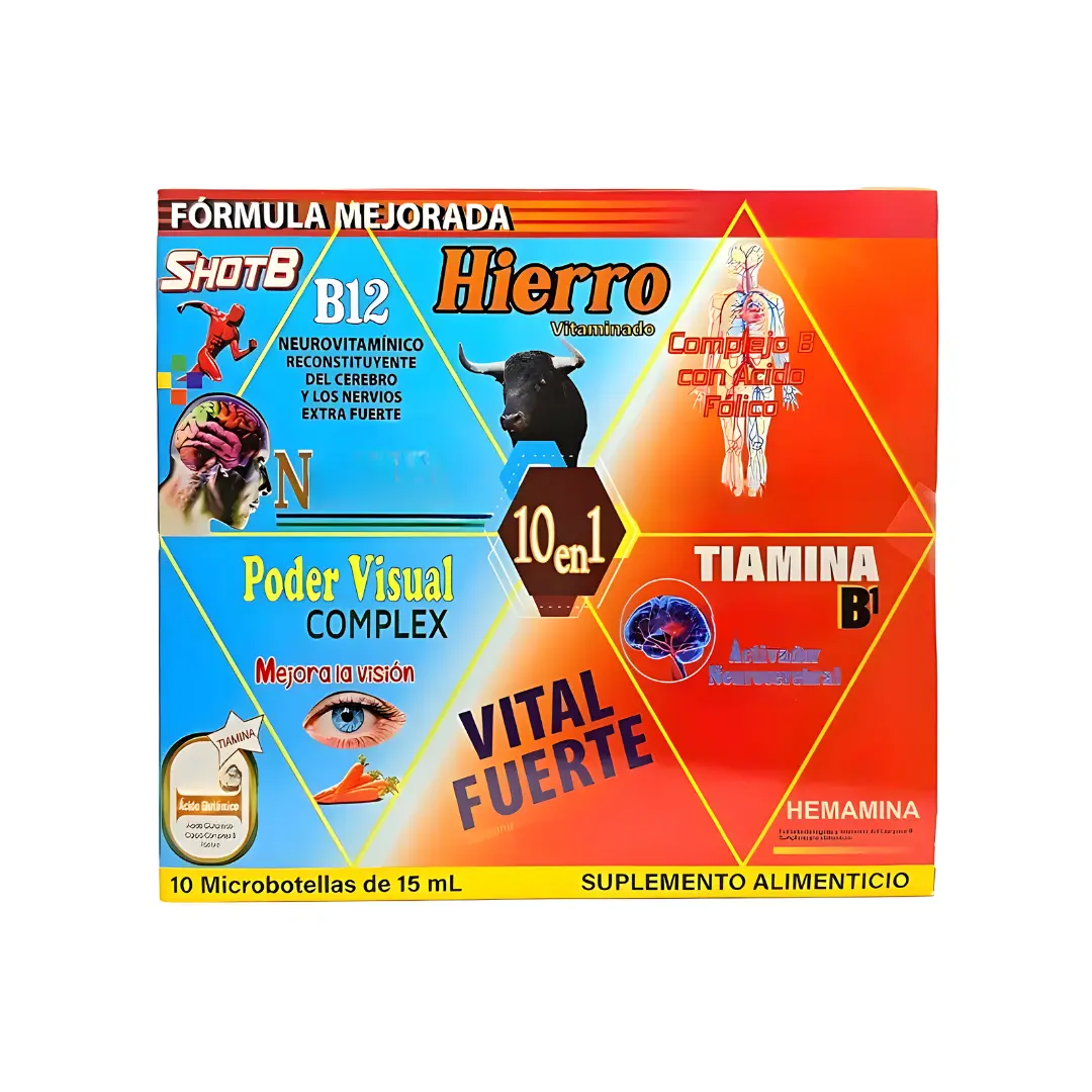 Multivitamino 10 en 1 - 10 Daily Supplement (15mL each) Healthcare Fitness Multivitamino 10 en 1 - 10 Daily Supplement (15mL each) Healthcare Fitness