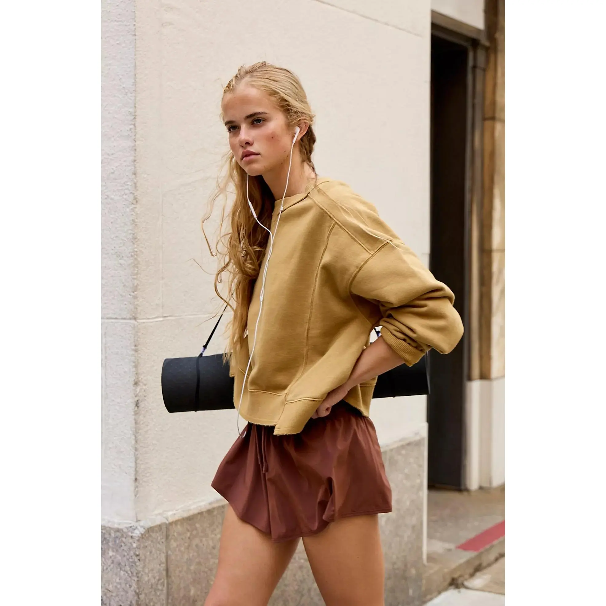 Free People Movement: Intercept Pullover in Dried Palm