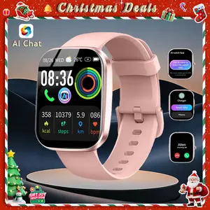 [Valentine's Day] Tukio 2026 Smartwatch with AI ChatGPT Assistant 1.91-inch HD Display Heart Rate Monitoring Sleep Tracking Bluetooth Calling IP68 Water Resistance Compatible with Android and iOS,the Perfect Holiday Gift