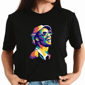 Stevie Wonder Color Unisex Heavy Cotton T-Shirt, T-Shirt For Men, Women, Unisex Cotton Graphic Shirt