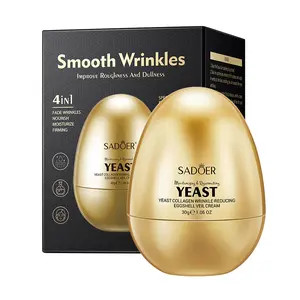 Yeast Collagen Wrinkle-Reducing Eggshell Veil Cream,Anti Wrinkle Face Moisturizer - Smooths Fine Lines, Improves Skin