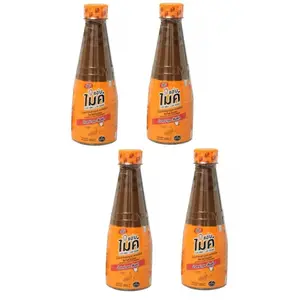 ZAB MIKE PASTEURIZED THAI FERMENTED FISH SAUCE, PAPAYA-SALAD FORMULA (SOM-TUM) Pack of 4 Flavor Dip Traditional