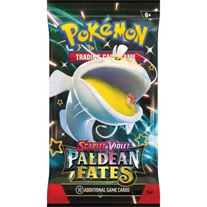 Paldean Fates Booster Packs 5 Pokemon TCG Packs Each Containing 10 Cards Repack Trading Cards Recommended for 15+
