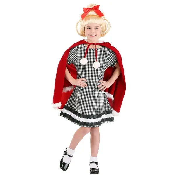 Girl's Dr. Seuss Cindy Lou Who Dress Costume
