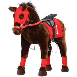Safe Comfort Riding Pony Toy with Built In Neigh Sounds Sturdy Load Bearing Frame Large Size Fit 3 to 8 Years Old Kids Daycare Playroom Group Pretend Horse Play