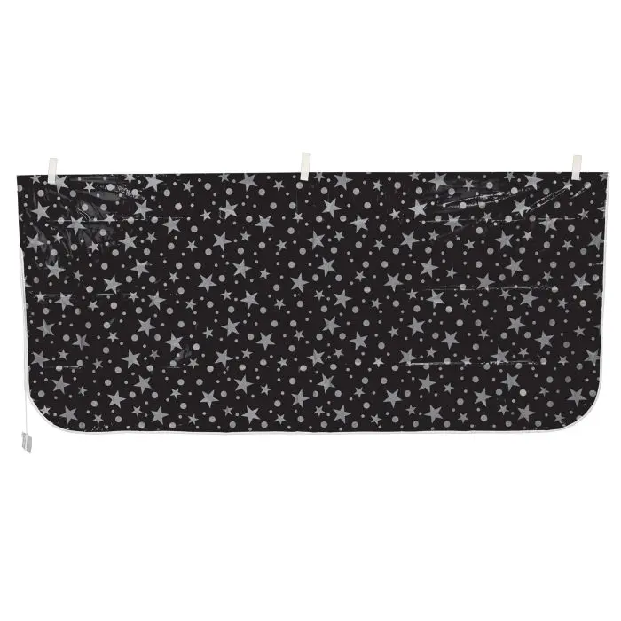 Beistle Unisex Plastic Black and Silver Star-Pattern Party Balloon Bag, 3' x 6' 8", Lightweight, Easy to Handle, Carry Balloons, Ideal for Festive Gatherings (Home & Festive Party Supplies)