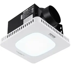 Bathroom Exhaust Fan, 80 CFM High-Efficiency Ventilation, 1.5sones Low Noise Operation All-Copper Motor, Energy-Saving Bathroom Ceiling Fan, No Need For Attic Access, For Various Ceilings