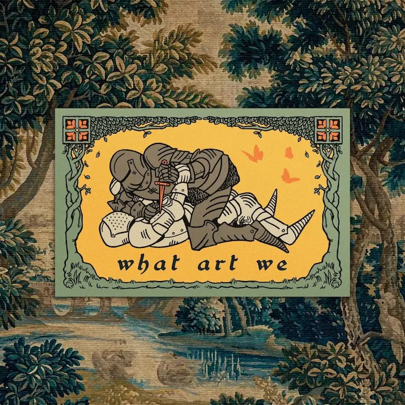 What Art We Sticker | Aesthetic Quote Vinyl Decal | Waterproof Laptop & Water Bottle Sticker