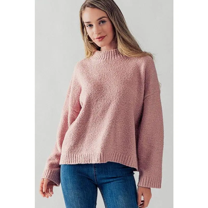 Fleece Rib Knit Sweater