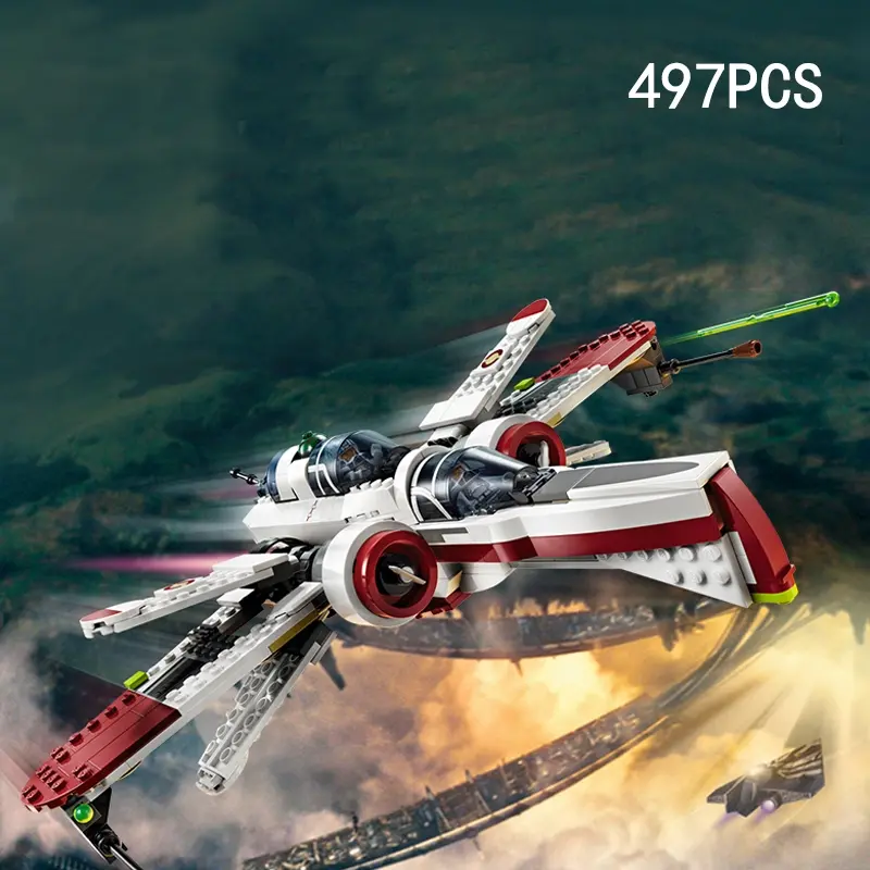 Arc-170 Fighter Model Action Toy, Collectible Plane Building Set, DIY Building Model, Building Blocks Model, Model Kit, Unisex Birthday Gift for Kids Aged 14+, Easy Assembly, Creative Play