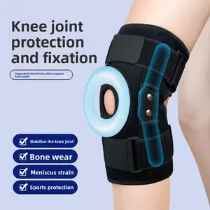 Professional sports strap, anti-skid knee pads, steel plate support, anti-collision, silicone meniscus protection, patella pressure protective gear