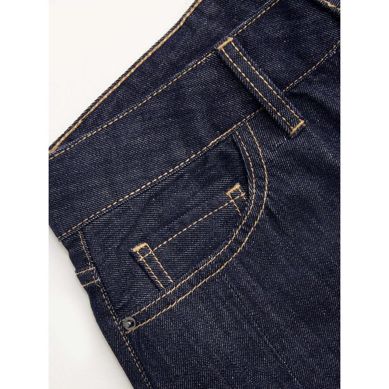 Cider Denim Low Rise Solid Pocket Barrel-leg Jeans