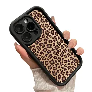 Leopard Print iPhone Case - Bold Aesthetic Protective Cover for iPhone 17 Pro Max 16 16e 15 14 Plus 13 12 11 Air XR X XS Plus Shockproof Drop Protection Rugged Durable Silicone Cover