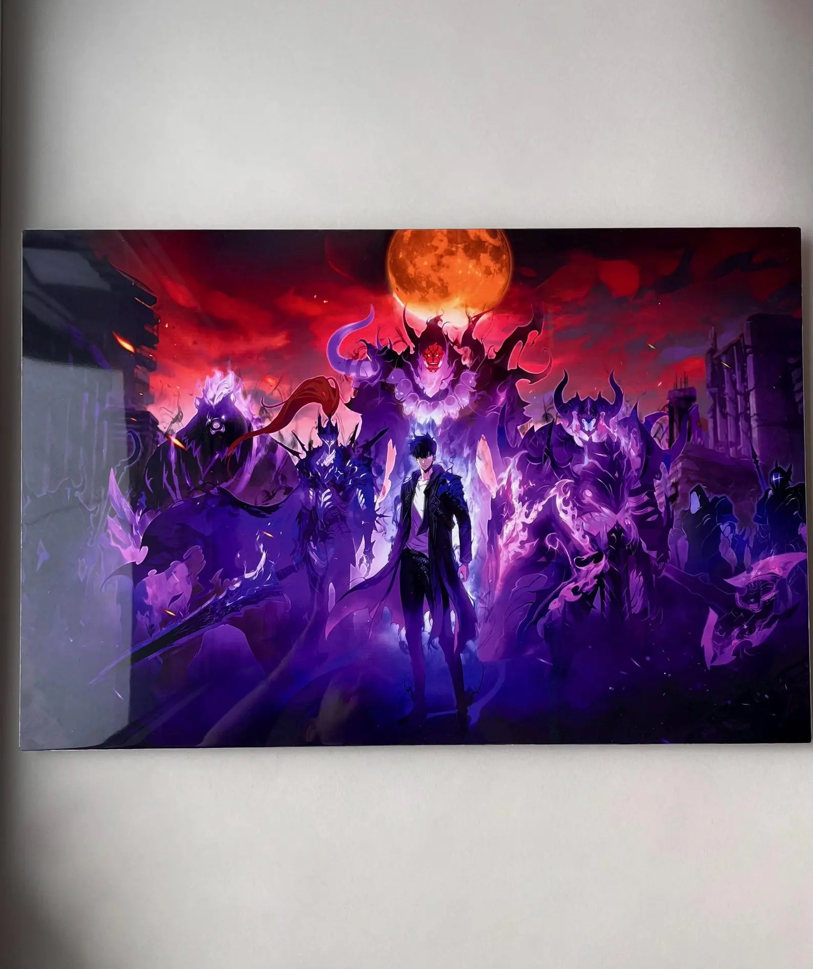 Anime Poster Print Unframed Wall Art, Anime Poster – Otaku Room Decor | Anime Aluminum Print Artwork, Anime Metal Sign, Anime Fan Gifts, Japanese Wall Art
