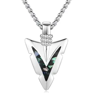 Arrowhead Necklace 925 Sterling Silver Arrow Pendant Necklace Jewelry Gifts for Men Women