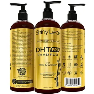 DHT Pro Shampoo with Procapil and Capixyl for Anti-Hair Loss 16 oz Shiny Leaf