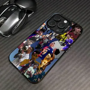 Soccer Legends Collage Phone Case For IPhone 11 12 13 14 15 Pro 14 Plus 15 16 Pro Max 17 Series TPU Anti-Slip Anti-Drop Stylish Fashionable Feel Perfect Gift For Family Friends Lovers