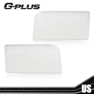Fit For 1992-1996 Ford F150 F250 F350 Bronco Clear Headlights Replacement Lens Cover